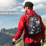 Hiking Backpack 25L Capacity Black Camouflage