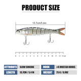 Fishing Lures for Bass Trout Multi Jointed Swimbaits