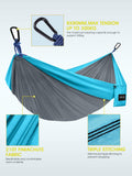 Camping Hammock - Gray & Sky Blue