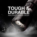 LED Tactical Rechargeable Flashlights, High Lumens, Heavy Duty