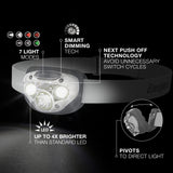 LED Headlamp Flashlight, Batteries Included Gray (2-pack)