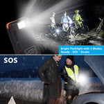 Portable Solar Charger with 3 Foldable Solar Panels