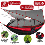 Camping Hammock - Black & Red