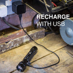 LED Tactical Rechargeable Flashlights, High Lumens, Heavy Duty