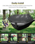 Camping Hammock - Black & Gray