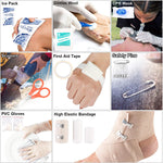 First Aid Kit - 216 Pieces - Black