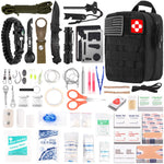 First Aid Kit - 216 Pieces - Black