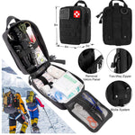 First Aid Kit - 216 Pieces - Black