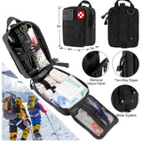 First Aid Kit - 216 Pieces - Black