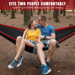 Camping Hammock - Black & Red