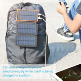 Portable Solar Charger with 3 Foldable Solar Panels